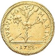 ½ Doppia - Pius VI obverse image