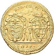 ½ Doppia - Pius VI, Vatican City, 1778-1791 reverse image