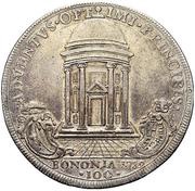 1 Scudo Romano - Pius VI, Vatican City, 1782 reverse image