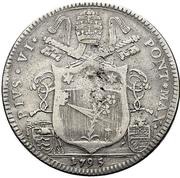 1 Scudo Romano - Pius VI obverse image