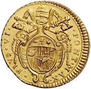 ½ Zecchino - Pius VI obverse image