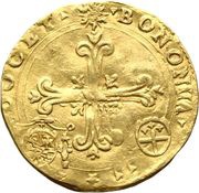 1 Doppia - Sixtus V, Vatican City, 1586-1587 reverse image