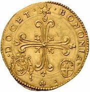 1 Doppia - Urban VII, Vatican City, 1590 reverse image