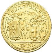 1 Doppia - Pius VI, Vatican City, 1778-1785 reverse image