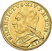 1 Zecchino - Benedict XIV obverse image