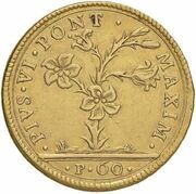 2 Doppie - Pius VI obverse image