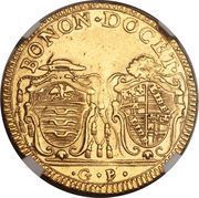 2 Doppie - Pius VI Semi-oval shields, Vatican City, 1787 reverse image