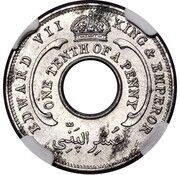 ⅒ Penny - Edward VII Trial Strike obverse image