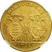 4 Doppie - Pius VI, Vatican City, 1786 reverse image