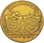 4 Doppie - Pius VI, Vatican City, 1787 reverse image