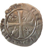 ¼ Groschen - Benedict XIII, Vatican City, 1394-1409 reverse image