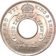 ⅒ Penny - Edward VII obverse image