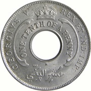 ⅒ Penny - George V obverse image