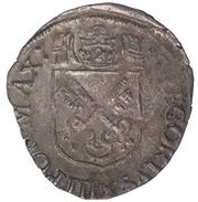 Douzain - Gregory XIII Charles of Bourbon Legate; Georges of Armagnac Co-Legate obverse image