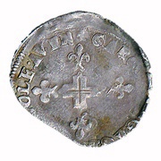 Double Sol Parisis - Gregory XIII Charles of Bourbon Legate; Georges of Armagnac Co-Legate, Vatican City, 1572-1585 reverse image