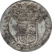 1⁄12 Ecu or Luigino - Flavio Ghisi Legate, Vatican City, 1660-1666 reverse image