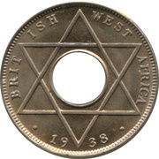 ⅒ Penny - George VI reverse image