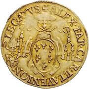 Gold Ecu - Pius IV Alessandro Farnese Legate, Vatican City, 1562 reverse image