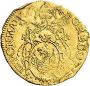 Gold Ecu - Gregory XIII Charles of Bourbon Legate; Georges of Armagnac Co-Legate obverse image