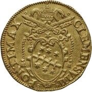 Double Gold Ecu - Clement VIII Octave of Acquaviva Legate obverse image