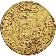 Double Gold Ecu - Clement VIII Charles of Conti Pro-Legate, Vatican City, 1600-1604 reverse image