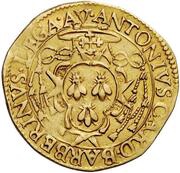 Double Gold Ecu - Urban VIII Antonio Barberini Legate, Vatican City, 1640 reverse image