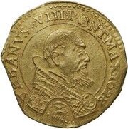 Quadruple Gold Ecu - Urban VIII Francis Barberini Legate, Cosimo Bardi Vice-Legate obverse image