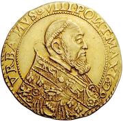Quadruple Gold Ecu - Urban VIII Francis Barberini Legate, Cosimo Bardi Vice-Legate obverse image