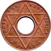 ⅒ Penny - George VI reverse image