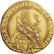 Quadruple Gold Ecu - Urban VIII Anthony Barberini Legate, Mazarin Vice-Legate obverse image