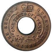 ⅒ Penny - Elizabeth II obverse image