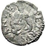 1 Quattrino - Gregory XIII S PETRVS FANVM, Vatican City, 1572-1585 reverse image