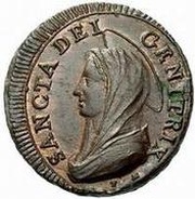 5 Baiocchi - Pius VI, Vatican City, 1797 reverse image