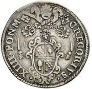 1 Testone - Gregory XIV obverse image