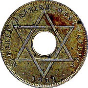 ½ Penny - George V reverse image