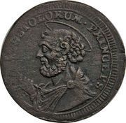 2½ Baiocchi - Pius VI, Vatican City, 1796-1797 reverse image