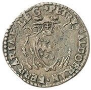 1 Quattrino - Clement VIII and Pietro Aldobrandini, legate, Vatican City, 1599 reverse image