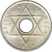 ½ Penny - George V reverse image