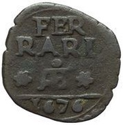 1 Quattrino - Clement X Papal arms, Vatican City, 1675-1676 reverse image
