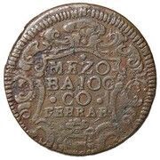 ½ Baiocco - Clement XI, Vatican City, 1719-1720 reverse image