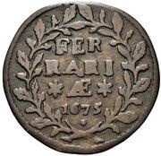 ½ Bolognino - Clement X Wreath, Vatican City, 1674-1676 reverse image