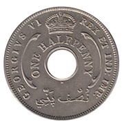 ½ Penny - George VI obverse image