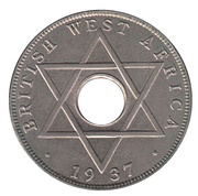 ½ Penny - George VI, British West Africa, 1937-1947 reverse image