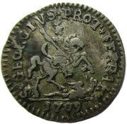 1 Grossetto - Clement XI, Vatican City, 1709 reverse image