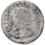 Muraiola of 4 Baiocchi - Clement XI Pastoral along body obverse image