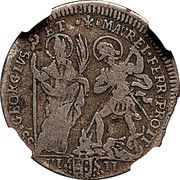 Muraiola of 8 Baiocchi - Clement XI, Vatican City, 1717 reverse image