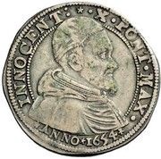 1 Testone - Innocent X obverse image