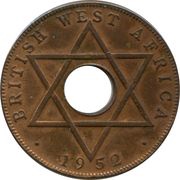 ½ Penny - George VI reverse image