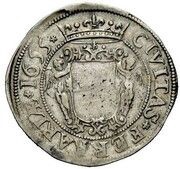 1 Testone - Sede Vacante, Vatican City, 1655 reverse image