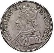 1 Piastra - Clement XI St. George obverse image
